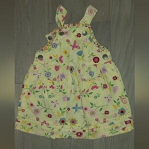 Gap yellow floral dress 6-12 months